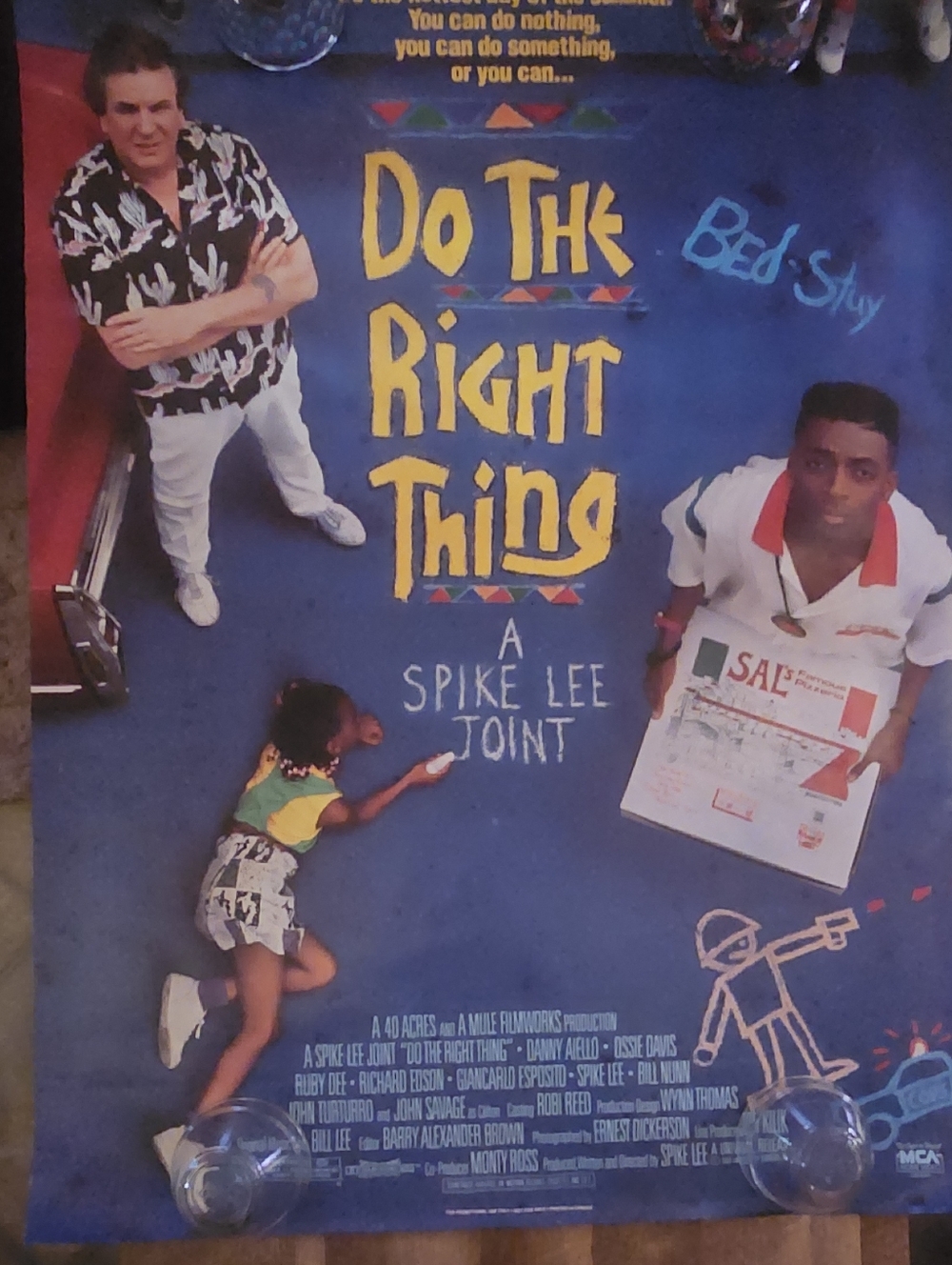 1989 movie poster for "Do The Right Thing" directed by Spike Lee